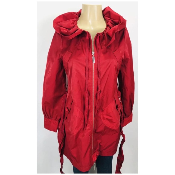 Vertigo Paris Trench Coat Raglan Drawstring Collar - Picture 2 of 7